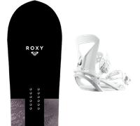 Pack snowboard Roxy Smoothie Black/purple 26 + Attacchi Sci - Nero - Größe 143 - 2026