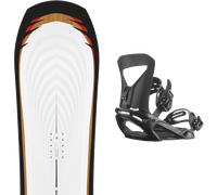 Pack snowboard Salomon Assassin 26 + Attacchi Sci - Bianco - Größe 156 - 2026
