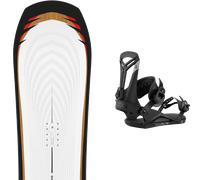 Pack snowboard Salomon Assassin 26 + Attacchi Sci - Bianco - Größe 163W - 2026
