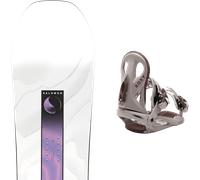 Pack snowboard Salomon Bliss 26 + Attacchi Sci - Bianco - Größe 141 - 2026