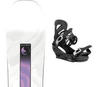 Pack snowboard Salomon Bliss 26 + Attacchi Sci - Bianco - Größe 144 - 2026