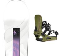 Pack snowboard Salomon Bliss 26 + Attacchi Sci - Bianco - Größe 148 - 2026