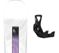 Pack snowboard Salomon Bliss 26 + Attacchi Sci - Bianco - Größe 155 - 2026