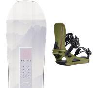 Pack snowboard Salomon Bliss Black/white/pink 25 + Attacchi Sci - Bianco / Nero / Rosa - Größe 144 - 2025