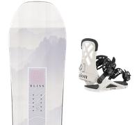 Pack snowboard Salomon Bliss Black/white/pink 25 + Attacchi Sci - Bianco / Nero / Rosa - Größe 151 - 2025