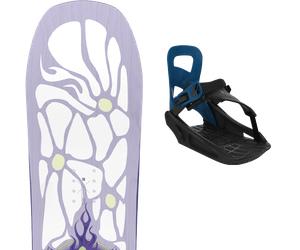 Pack snowboard Salomon Grace 26 + Attacchi Sci - - Größe 120 - 2026