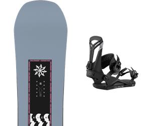 Pack snowboard Salomon Kickback 26 + Attacchi Sci - Blu - Größe 155W - 2026