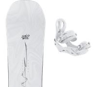 Pack snowboard Salomon Oh Yeah 26 + Attacchi Sci - Bianco - Größe 143 - 2026