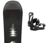 Pack snowboard Salomon Pulse White/black/khaki 26 + Attacchi Sci - Bianco / Nero / Grigio - Größe 162W - 2026