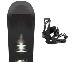 Pack snowboard Salomon Pulse White/black/khaki 26 + Attacchi Sci - Bianco / Nero / Grigio - Größe 163 - 2026