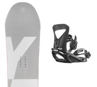 Pack snowboard Yes Basic Grey/white 26 + Attacchi Sci - Grigio / Bianco - Größe 158 - 2026