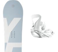 Pack snowboard Yes Basic W Light Blue/white 26 + Attacchi Sci - Grigio / Blu / Bianco - Größe 149 - 2026