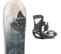 Pack snowboard Yes Pick Your Line Black/grey 26 + Attacchi Sci - Nero / Bianco / Grigio - Größe 156 - 2026