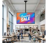 Pack Sony BRAVIA BZ40L 65" + Soporte de techo Neomounts FPMA-C340BLACK Schermo Sony BRAVIA BZ40L 65" con supporto da soffitto Neomounts: segnaletica