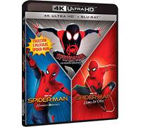 Pack spider-man (homecoming - lejos de casa - un nuevo universo) (4k uhd + blu-ray)