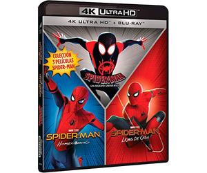 Pack spider-man (homecoming - lejos de casa - un nuevo universo) (4k uhd + blu-ray)