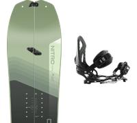 Pack splitboard Nitro Doppleganger Black/khaki 26 + Attacchi Sci - Verde - Größe 160 - 2026