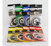 Pack strisce adesive per cerchi auto/moto/bici Rifrangenti materiale 3M