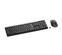 Belkin AZERTY, set di tastiera e mouse wireless con dongle USB-A, ergonomico, per casa o ufficio, compatibile con computer portatili o computer desktop Windows, batterie incluse