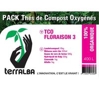 Pack Tco Fioritura 3 per 400L Da Tè Da Compost Orto Micro Organismi
