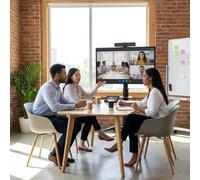 Pack videoconferenza ANDROID Jabra per huddle room Kit di videoconferenza con barra video 4k, pannello di controllo, schermo 4K da 43 pollici e