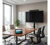 Pack videoconferenza ANDROID Poly per sale piccole Kit di videoconferenza all-in-one con barra video 4k, pannello di controllo schermo 4K da 55