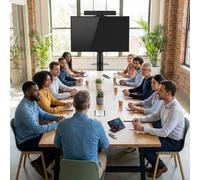 Pack videoconferenza ANDROID Yealink per sale grandi Kit di videoconferenza con barra video 4k, pannello di controllo, schermo 4K da 75 pollici e