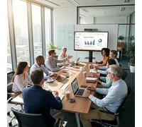 Pack videoconferenza BYOD Barco per sale di medie dimensioni Kit di videoconferenza completo con barra video all-in-one, schermo 4K da 65 pollici e