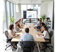 Pack videoconferenza BYOD Cleyver per sale grandi Kit di videoconferenza completo con barra video 4k, schermo 4K da 75 pollici e supporti inclusi,