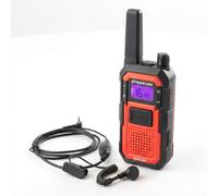 Pack walkie talkie Dynascan Rugged + auricolare ad archetto Dynascan F-15 Kit di comunicazione PMR446 con walkie talkie certificato IP67 dotato di