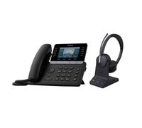 Pack Yealink SIP-T74U + WH64 Duo - Telefono IP e cuffia DECT Set completo per la comunicazione con telefono IP professionale PoE e cuffia DECT