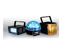 PACK ZIRKUS Lytor - 3 giochi di luce stroboscopica cupola ASTRO + 6 + LED RGBW LED Derby 4