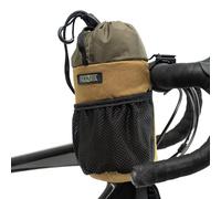 PACK2RIDE Bongo - Borsa da manubrio per bicicletta, in tessuto Cordura resistente, impermeabile, con grande porta bottiglia d'acqua per bicicletta, borsa anteriore per bicicletta, per viaggi in