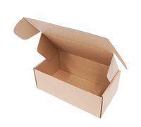 PACK4YA 235×125×85mm piccoli pacchi scatole postali scatole di cartone ondulato per la pubblicazione, marrone spedizione scatola per piccole imprese, conservazione o confezione regalo (10 pezzi)