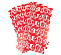 PACK4YA 240 adesivi fragili, 50 x 90 mm, etichette adesive per imballaggio, etichette di avvertenza adesive per imballaggio, etichette adesive con scritta "This Side Up Shipping Package Labels Handle