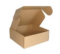 PACK4YA 250×200×100mm piccoli pacchi scatole postali scatole di cartone ondulato per la pubblicazione, marrone spedizione scatola per piccole imprese, conservazione o confezione regalo (10 pezzi)