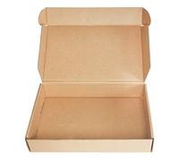 PACK4YA 270×165×50mm piccoli pacchi scatole postali scatole di cartone ondulato per la pubblicazione, marrone spedizione scatola per piccole imprese, conservazione o confezione regalo (10 pezzi)