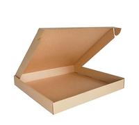 PACK4YA 360×353×43mm piccoli pacchi scatole postali scatole di cartone ondulato per la pubblicazione, marrone spedizione scatola per piccole imprese, conservazione o confezione regalo (5 pezzi)