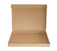 PACK4YA 420×280×50mm piccoli pacchi scatole postali scatole di cartone ondulato per la pubblicazione, marrone spedizione scatola per piccole imprese, conservazione o confezione regalo (10 pezzi)