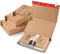 ColomPac CP020.14 - Scatola da pacchi da assemblare, in cartone ondulato, 330 x 270 x 80 mm, colore: Marrone