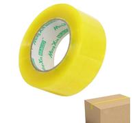 Packaging Tape - Heavy Duty Parcel Sealing, Strong Adhesive | Beige Industrial Shipping Tape, Low Noise Moving Box Wrap | High Viscosity Clear Roll, Express Delivery Office Stationery