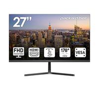 Packard Bell Monitor FHD da 27 pollici 1920 x 1080, 75 Hz, 5 ms, ultrawide, montaggio VESA, regolazione inclinazione, HDMI e VGA, giochi e ufficio