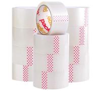 Packatape - nastro trasparente per pacchetti e scatole, 12 rotoli da 48 mm x 66 m