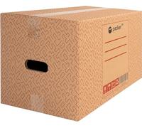 packer PRO Confezione da 20 scatole di cartone per traslochi e conservazione ultra resistenti, con manici, 430 x 300 x 250 mm