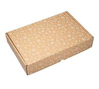 packer PRO Confezione da 25 scatole di cartone per spedizioni in carta kraft, autoassemblabili, per biglietti di auguri e Natale, 40 x 30 x 8 cm