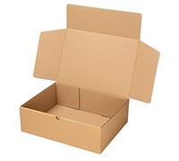 packer PRO Confezione da 25 scatole in cartone per spedizioni automatiche per e-commerce e regalo kraft, medie 33 x 25 x 10 cm