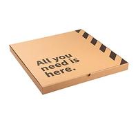 packer Pro Pack 25 scatole per pizza Kraft per ristoranti Delivery, famiglia 50 x 50 x 4 cm