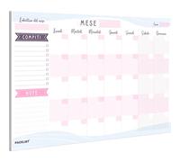 PACKLIST Planner Mensile Scrivania - Planning da Tavolo A4, 25 Flogi - Agenda Appuntamenti - Calendario Perpetuo di Design Esclusivo