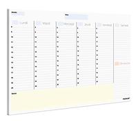 PACKLIST Planning Semaine A4 - Weekly Planner, Agenda To Do List Bloc Note - Agenda Semainier Francais - Planning Hebdomadaire Au Design Exclusif