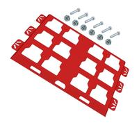 Packouts Piastra di montaggio per cassette degli attrezzi, base in alluminio per cassette degli attrezzi da parete o pavimento, singola